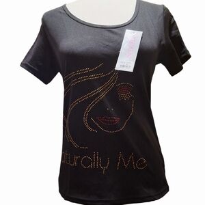 YILAIKENI BLACK GRAPHIC TEE - SIZE M